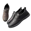 Zapatos Casuales de Ancho de Pie para Primavera y Otoño para Hombre, Transpirables, Slip-on, Combinan con Todo, Zapatos de Papá para Adultos Mayores, Cómodos, Suela Suave