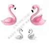 Artesanías Chen Jun Flamenco Regalo Adorno de Plástico PVC Llavero Accesorio Topper para Pastel Adorno de Paisaje en Miniatura
