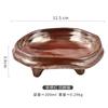 Prato Pequeno de Cerâmica de Estilo Japonês com Pé Alto, Prato de Lanche, Prato Criativo de Formato Irregular, Tigela Pequena para Sobremesa, Prato para Lanche de Chá, Prato para Molho de Hot Pot