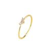 Versão japonesa e coreana do anel de cauda de diamante em formato de coração pequeno e fresco estilo Mori girl ornaments de mão ins anel fino de amor para mulheres atacado