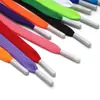 Atacado do Fabricante Cadarços Planos Espessos em Poliéster Colorido Adequados para Tênis Brancos, Sapatos de Lona, Calçados Esportivos e Roupas