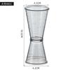 Taza onza de resina PC con escala taza medidora de doble cabeza taza medidora de cóctel Oz dispositivo medidor de vino ventas directas de fábrica