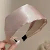 Diadema vintage de lunares plisada de ala ancha para mujer, casual y única, con un toque de alta gama, diadema versátil que hace que la cabeza se vea más alta y el rostro parezca más pequeño