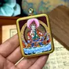 Tangka Pintado a Mano de Vajrasattva de Hoton, Xizang, Nepal, Imagen de Thangka de Núcleo de Tarjeta 4*5
