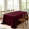 Mantel de Gama Alta, Mantel de Estilo Nuevo, Mantel Moderno de Lujo Ligero para Mesa de Salón y Banquete, Mantel Rectangular de Satén de Color Sólido de Seda