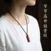 Colgante de Cinabrio Arena Dorada Púrpura Subiendo Paso a Paso Cadena para Clavícula Año Zodiacal Collar para Pareja Puesto Callejero Artículos de Origen Accesorios Regalos