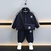 Terno Masculino 2025 Novo Primavera e Outono Estilo Crianças Bonito Jaqueta Esportiva Jaqueta Bonito Bebê Roupa de Outono