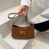 Bolsa de Axila com Laço da Moda para Mulheres 2026 Nova Estilo Coreano Tendência Bolsa de Ombro Único com Textura Elegante para o Dia a Dia