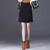 Falda irregular de línea A para mujer, nueva colección otoño 2026, de cintura alta, estilizante, elegante falda negra, adecuada para el trabajo, y un estilo corto que realza la figura