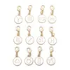 Moda Coreana Blanco y Negro Aceite Goteando 12 Constelaciones Colgante Aleación Accesorios para Joyería DIY L403