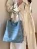 Bolso de Lona Estilo Nuevo 2026 para Mujer, Estilo Perezoso, Versátil, Bolso Tote de Gran Capacidad, Bolso de Hombro Simple para el Viaje Diario