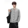Elegante y favorecedor cárdigan de punto con botones para mujer, colección primavera/otoño 2026, talla grande, cuello redondo, corte holgado, chaqueta suéter suave y cómoda