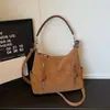 Bolso de mano de gran capacidad retro coreano para mujer, moda, estilo nuevo, moda otoño invierno, bolso de hombro único, bandolera, casual, para debajo del brazo