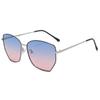 Óculos de Sol Femininos Polarizados, Poligonais e Irregulares, em Metal, Estilo Coreano Retrô, Moda Personalizada - Tendência
