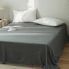 Algodão Puro Tricotado Algodão Lençóis de Cama Peça Única Cor Pura Cama de Casal Lençóis de Cama Dormir Nu Algodão Tianzhu Algodão Puro Liso Solteiro Dormitório Respirável