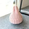 Moda Coreana Sombrero de Punto de Color Caramelo de Placa Ligera Color Puro para Hombre y Mujer Otoño e Invierno Pareja Cálido Sombrero de Lana Puntiagudo