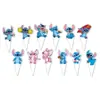 Decoración para Fiesta de Cumpleaños de Pink Stitch Suministros Vajilla Desechable Juego Vasos de Papel Platos de Papel Guirnalda Bolsas de Regalo