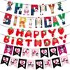 Decoraciones de Graduación para el Día del Niño Fiesta de Cumpleaños de Fieltro Decoraciones de Dibujos Animados Pancarta Montaje del Lugar Guirnalda de Letras de Cumpleaños