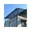 Toldo de lluvia de aleación de aluminio, protección contra la lluvia para techo tipo R para villas residenciales, aleros, balcones, terrazas, parasol, refugio contra la lluvia