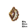Parche de Tela Bordado DIY de Caracola de Dibujos Animados, Estrella de Mar, Cangrejo, Llavero Transfronterizo, Colgante para Pulsera, Accesorios para Bolsos