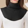 Nuevo jersey de cuello alto falso de seda cepillada para otoño e invierno, bufanda tipo Joker para mujer, cuello frío, fabricantes al por mayor para mujer