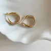 Pendientes de Perla y Circonita Simples y Únicos, Pendientes de Aro Redondos de Moda para Damas, Pendientes de Moda de Lujo Ligero de Nicho al por Mayor