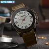 Productos de Fábrica Synoke Reloj Retro de Pantalla Grande Reloj de Cuarzo para Hombre Deportivo Retro Correa Aleación Reloj