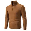 Suéter de punto básico liso para hombre de otoño e invierno, suéter pullover cálido casual de moda para hombres jóvenes