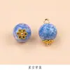 Novos Botões de Metal em Forma de Flor Estilo Chinês, Botões de Jade Pintura a Óleo, Botões de Placa Decorativa Vintage para Qipao e Hanfu, Miçangas, Acessórios DIY, Botões