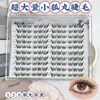 Pestañas postizas de súper volumen con una ligera curvatura hacia arriba, fáciles de conseguir un look de ojo de manga natural con un ambiente rico y elegante