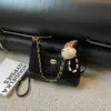 Bolso de mujer con estampado de leopardo retro transfronterizo, bolso de hombro de cadena moderno, bolso cruzado casual nuevo 2026