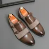 Sapatos Casuais Masculinos de Couro de Tamanho Grande Transfronteiriços 2026 Nova Coleção Primavera Mocassins Slip-On Sapatos Masculinos da Moda Slip-On Preguiçosos