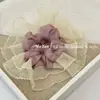 2025 Novo Grande Renda Renda Estilo Ballet Anel de Cabelo Intestino Grosso Corda de Cabelo Cauda de Pagar Sentido Avançado Corda de Cabelo Doce Elegante para a Cabeça