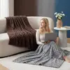Manta de Franela Jacquard Transfronteriza con Patrón de Caparazón de Tortuga, Manta Espesa 3D para Sofá, Pedidos de Comercio Exterior, Suministrado por Temu y Amazon
