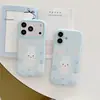 Funda de Conejo Miffy con Lunares sobre Fondo Azul Adecuada para Apple iPhone 17 Pro Max, Cubierta Protectora para Apple 16/15 Pro