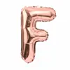 Balão de Letra Inglesa de 16 Polegadas Ouro Rosa Dourado Prata Filme de Alumínio Festa de Aniversário Fabricante Atacado Letra Festa