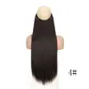 Comercio exterior europeo y americano peluca para mujer cortina de pelo de línea de pesca cabello largo liso parche de pelo natural sin costuras fabricantes en stock peluca de fibra química