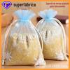 Sacos de Presente com Cordão de Fio de Pérola Liso para Atacado, Sacos de Rede para Embalagem de Amostra de Cosméticos Lisos, À Prova de Insetos Personalizados Estilo Chinês