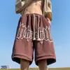 Verano Delgados Casuales para Hombre Retro Americano Calle Alta Ins Marca de Tendencia Holgados Pareja Pantalones Cortos de Longitud Media Pantalones Cortos Deportivos