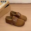Zapatos casuales tipo mocasín para mujer, de cuero genuino, con separación de dedos estilo Birkenstock, colección otoño 2026, modernos, versátiles, ligeros, con suela suave