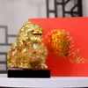 Sudeste Asiático Taiwan Artesanato com Folha de Ouro Enfeites Estilo Chinês Presentes de Sorte Saco da Sorte com Folha de Ouro Maçã Lingote de Ouro Tigela do Tesouro