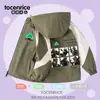 Chamarra Cortavientos Forrada de Felpa Delta Force Weilong Xinyiwa para Niños Otoño Invierno Cortavientos a Bloques de Color para Niños