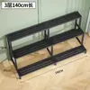Estante de Almacenamiento para Flores Balcón Patio Exterior Escalonado Multi-Nivel Soporte para Macetas de Flores Interior y Exterior de Pie Soporte para Suculentas