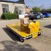 Equipamento de Transporte Elétrico Plataforma Ride-On, Máquina de Transferência de Materiais de Oficina, Equipamento de Manuseio Elétrico de Quatro Rodas