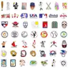 50 nuevas pegatinas de graffiti de béisbol, pegatinas decorativas impermeables para teléfono móvil y computadora, pegatinas de papelería de béisbol creativas para bricolaje