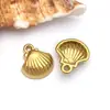 Acessórios de Joias DIY de Aço Inoxidável Pingente Dourado de Vida Marinha Cavalo-Marinho Concha Estrela do Mar Pulseira Colar Pequeno Pingente