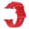 Adecuado para Apple Watch Ultra 9876543210 Generación Estilo Roscado Hebilla de Color Sólido Correa de Silicona para Reloj