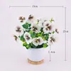 Flores Artificiales Transfronterizas de Amazon Eucalipto Pensamiento Flores de Simulación Arreglo Floral Decoración del Hogar Adornos de Plantas Creativos