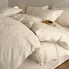 Estilo Lujo Ligero Juego de Cuatro Piezas de Algodón de Fibra Larga de 60 Hilos, Jacquard Satinado de Algodón Puro con un Tacto Sedoso Brillante de Lujo 4