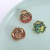 Insígnia de Broche de Raposa Fofa com Rosa de Conto de Fadas Príncipe Transfronteiriço Roupas Insígnia Fixa de Alta Qualidade